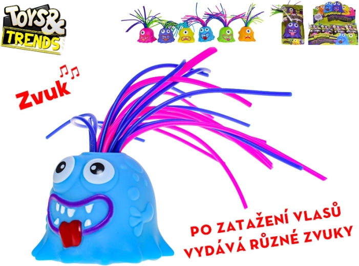 Interaktivní příšerka Toys&Trends Brainboooom s dlouhými vlasy a zvuky 6 cm