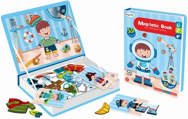 Magnetická skládačka oblékání chlapce