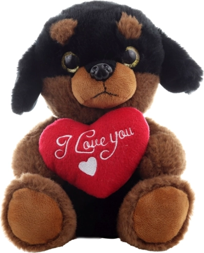 Romantické srdíčko s vyšívaným nápisem