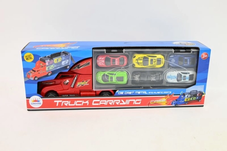 Americký truck – odtahovka (laweta) s autíčky