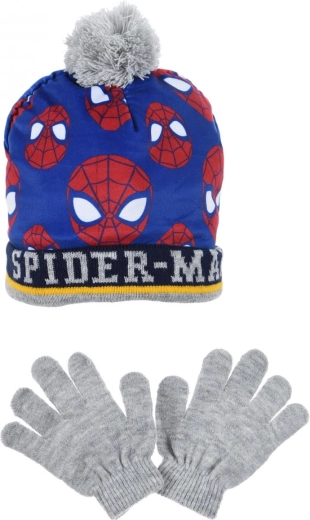 Dětská čepice a rukavice Spiderman – Velikost: 52