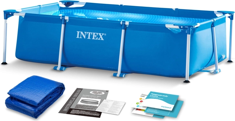 Zahradní rámový bazén 260 × 160 × 65 cm s univerzální podložkou INTEX
