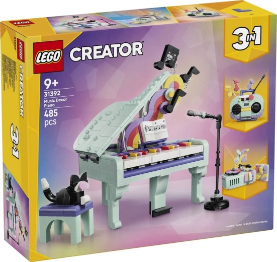 LEGO Creator 3 v 1 Dekorativní klavír s kočkou