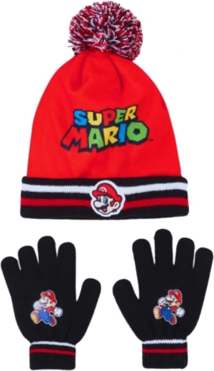 Čepice a rukavice Super Mario – Velikost: 52