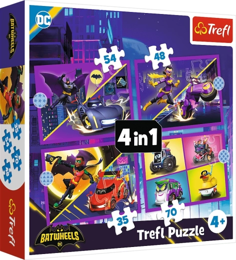 Puzzle 4v1 poznej Batwheels