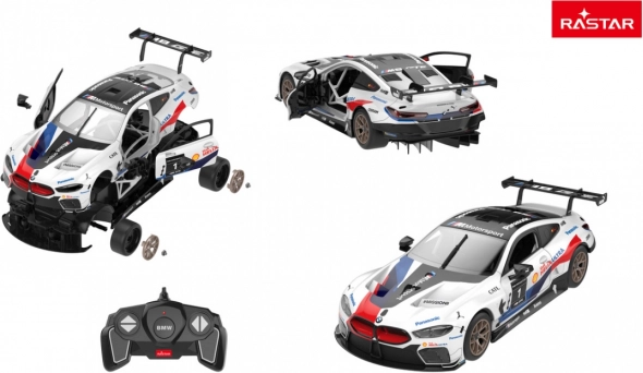 Rastar rc stavebnice bmw M8 GTE 1:18
