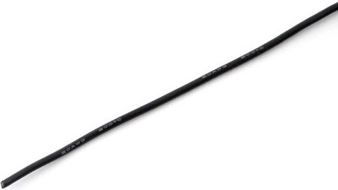 Silikonový vodič MSP 2,5 mm² (13 AWG) černý 1 m