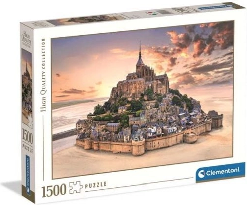 Puzzle Clementoni Mont Saint-Michel při východu slunce 1500 dílků