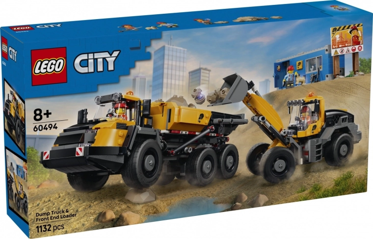 LEGO City sklápěč a čelní nakladač