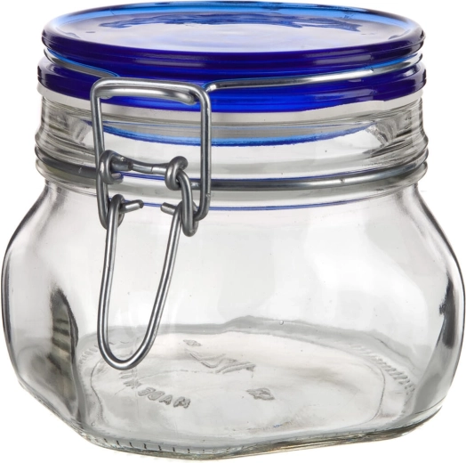 Hermetická skleněná dóza 500 ml FIDO Blue s patentním uzávěrem