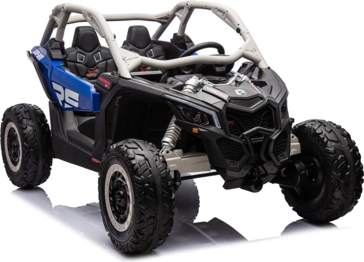 Can-Am maverick turbo rr elektrické autíčko na akumulátor – modro-šedé, lakované