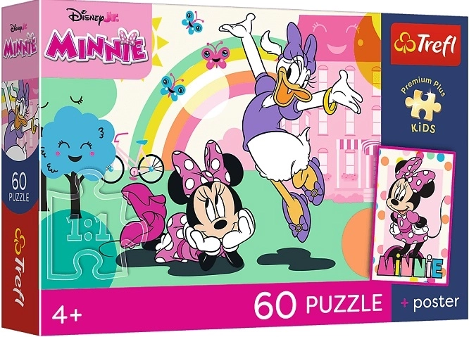 Trefl premium plus kids dětské puzzle Úsměv Minnie 60 dílků