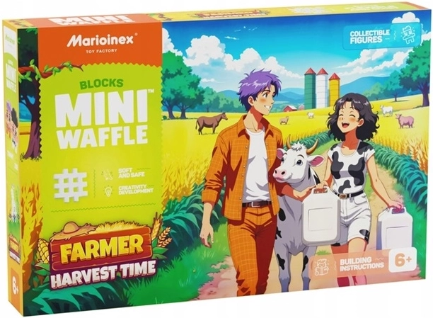 Marioinex Mini waffle farma čas sklizně 100 dílků