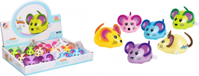 Plastová natahovací myš 8 cm