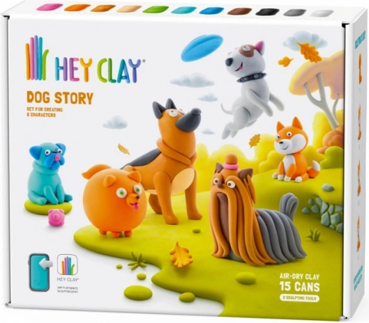 Hey Clay: Příběh psů - sada modelovacích hmot