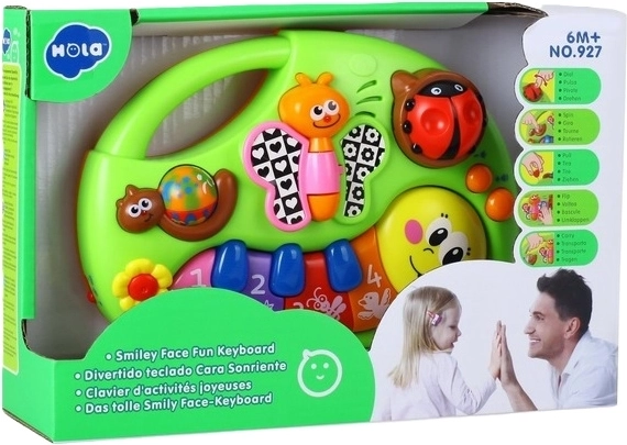 Hola SmilyPlay dětský hudební keyboard s veselým obličejem