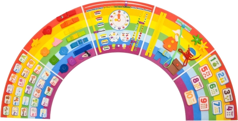 2Kids Toys Měkký activity board duha - 1 kus
