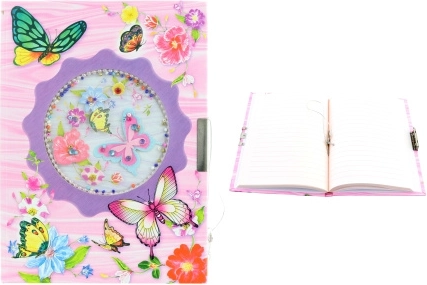 Deník s motivem motýlků pro holčičky