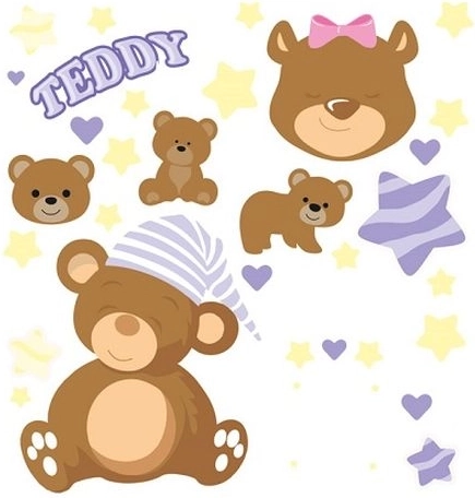 WIKORIA nažehlovačky DTF 15 × 20 Teddy