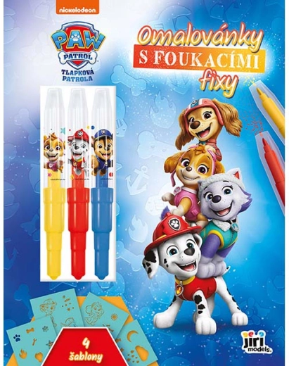 Omalovánky s foukacími fixy Paw Patrol / Tlapková Patrola