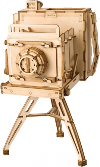 Dřevěné 3D puzzle Historický fotoaparát