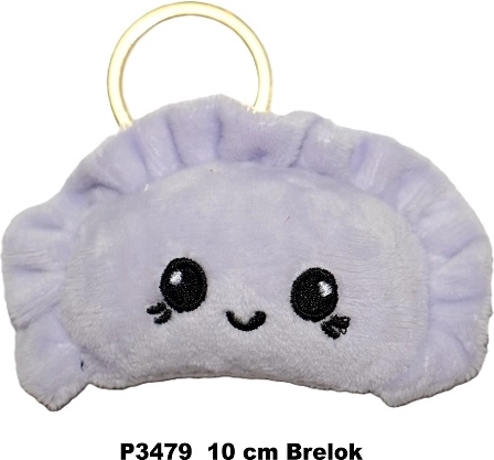 Fialový přívěsek na klíče pieróg