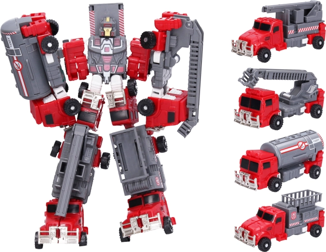 Hasičský autorobot 5 v 1 24 cm