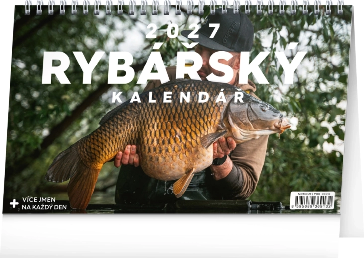 Notique stolní rybářský kalendář 2027