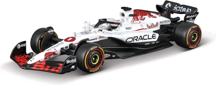 Bburago model F1 Oracle Red Bull Racing RB21 2025 Max Verstappen 1:18 s helmou