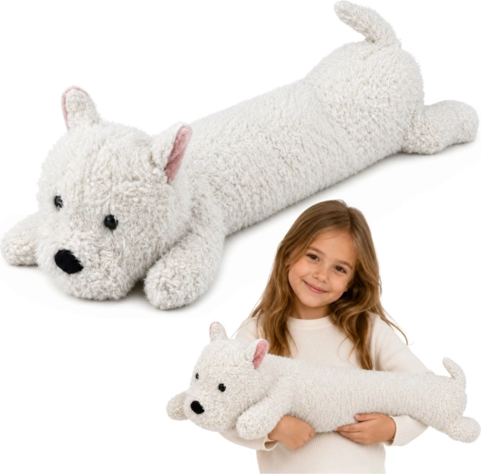 Velký plyšový pes West Highland bílý 90 cm - 1 kus