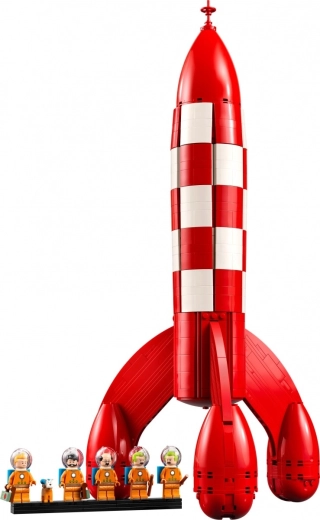 Ikonický design rakety z komiksů o Tintinovi