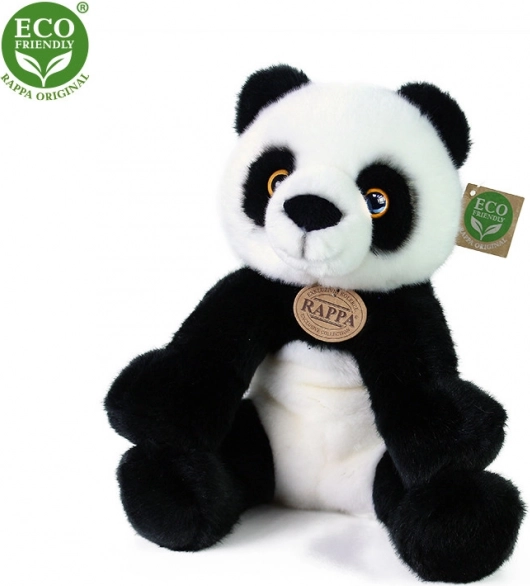 Plyšová panda sedící 27 cm eco‑friendly
