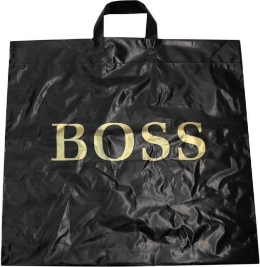 Nákupní igelitová taška BOSS černá 50 × 50 cm