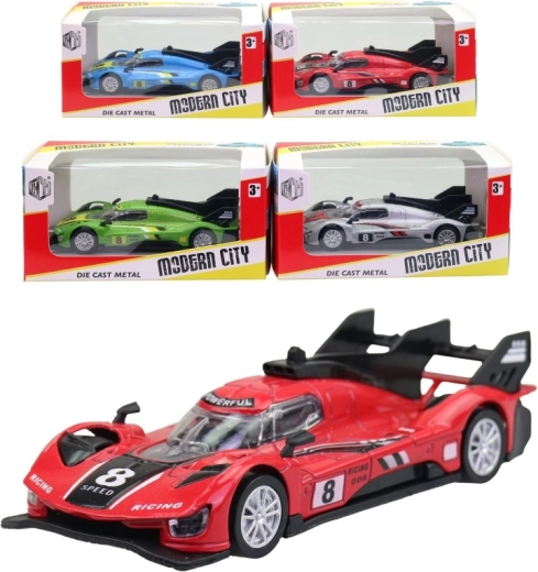 Kovové závodní auto 11 cm