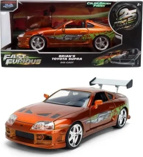 Jada Toys Toyota Supra 1995 jubilejní edice Rychle a zběsile v měřítku 1:24
