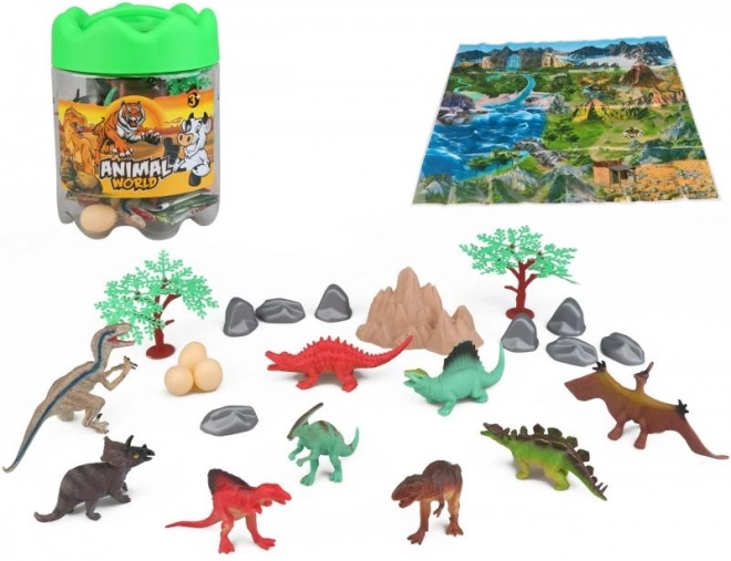 Sada dinosaurů 24 ks v úložném boxu
