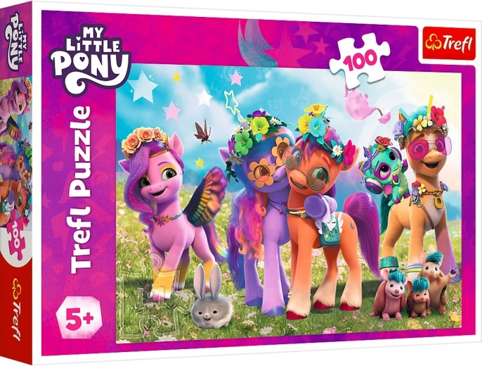 Puzzle Trefl My Little Pony Zábavní poníci 100 dílků