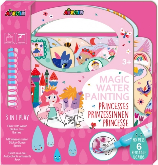 Magické vodní malování – Princezna