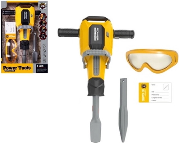 Dětské pneumatické kladivo Power Tools – žluté