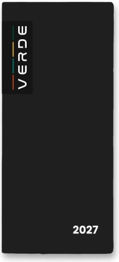 Měsíční diář v PVC obalu 2027 black