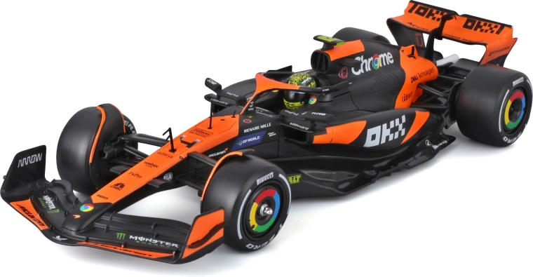 Bburago model mclaren mcl38 1:24 v ochranném vitrínu