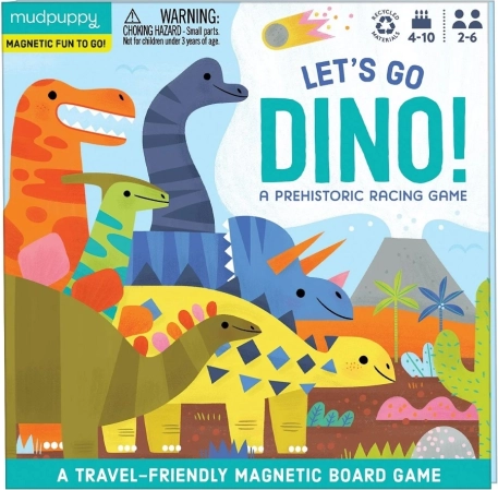 magnetická desková hra pojďme, dinosauři! – mudpuppy
