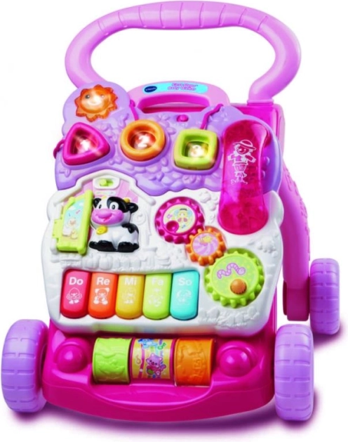 Vtech chodítko – uč se a poznávej – Růžová