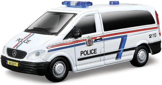 Realistické policejní dodávky s detailními potisky