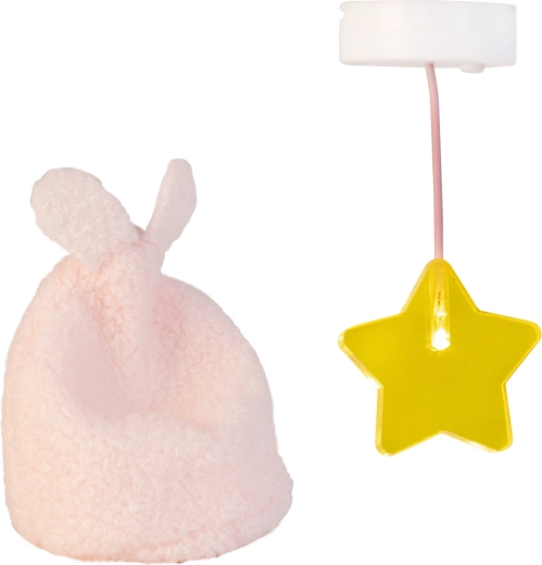 Osvětlení do domečku pro panenky Lundby hvězdná lampa a puf s oušky
