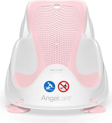 Angelcare lehátko do vany fit světle růžové