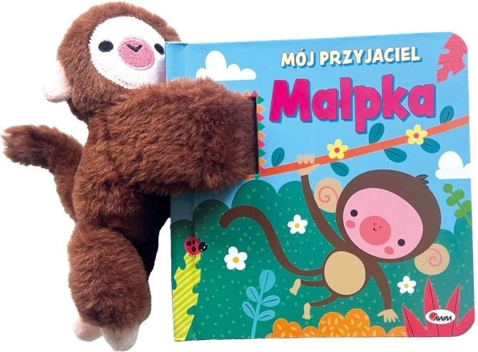 Můj přítel opička – kartonová knížka s plyšovou maskotkou