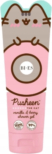 Pusheen The Cat sprchový gel a šampon 2v1 s vůní vanilky a lesních plodů 240 ml