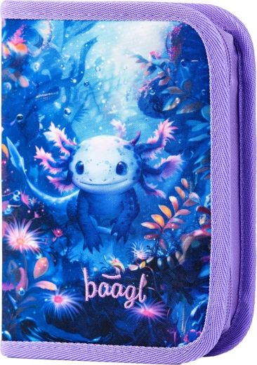 Školní penál jednopatrový Axolotl
