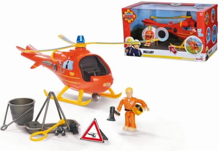 Požárník Sam vrtulník s figurkou